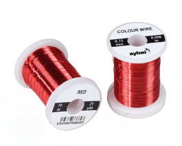 Colour Wire, 0.15 mm, Red